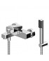 Mitigeur bain-douche mural Jingle avec inverseur automatique + ensemble complet de douche.