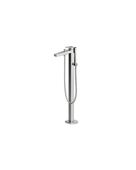 Mitigeur de baignoire Jingle - Complet freestanding par le sol + fixation au sol.