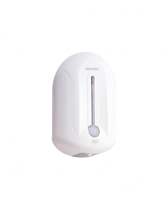 Distributeur automatique de solution hydro-alcoolique – Capacité 1,1 L - En ABS blanc.