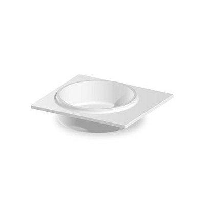 Lavabo rond semi-encastré RISE en Cristalplant® Biobased.