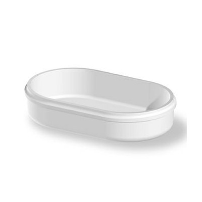 Lavabo à poser RISE oval en Cristalplant® Biobased.