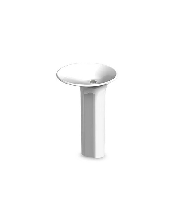 Vasque FARAWAY freestanding en Cristalplant® à évacuation au sol