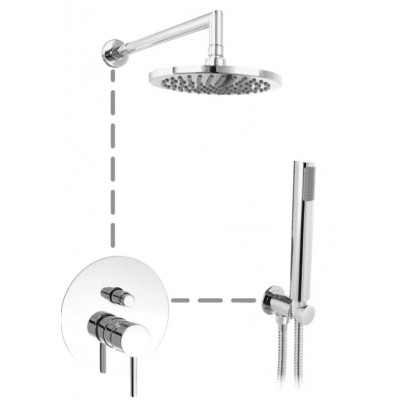 Mitigeur de douche encastré GALA - Cosmo - 2 voies + Inverseur automatique .