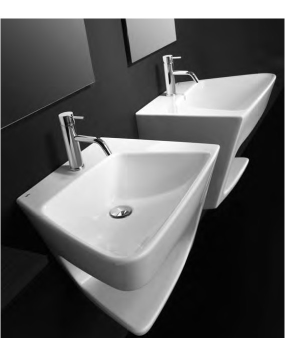 Lavabo suspendu GALA - MAE - De 58,5x45 cm.