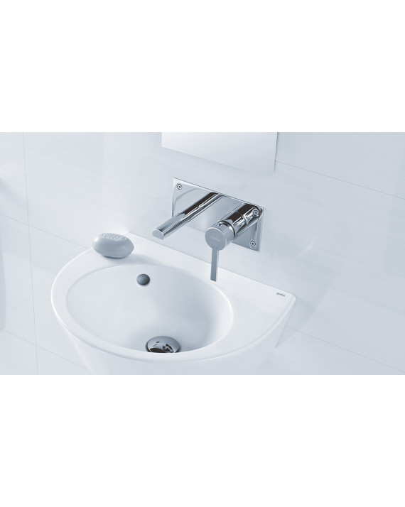 Mitigeur lavabo GALA - Balance - Mural sur plaque.