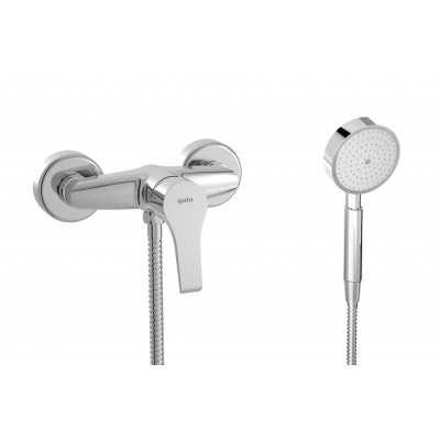 Mitigeur de douche apparent CLUNIA - Complet.