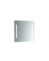 Miroir Emma Square de 80x80 cm - Cadre en chêne naturel.
