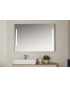 Miroir Emma Square de 80x80 cm - Cadre en chêne naturel.